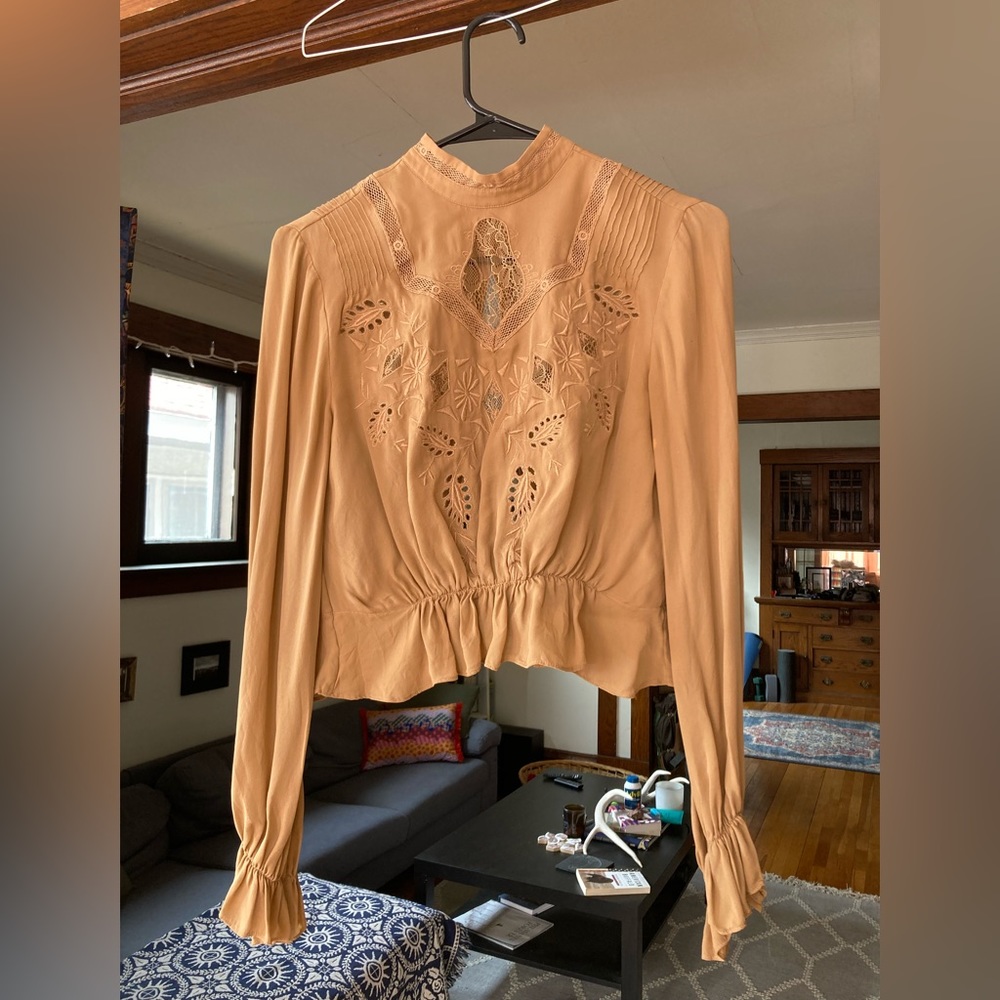 Beautiful Detailed Silk Top